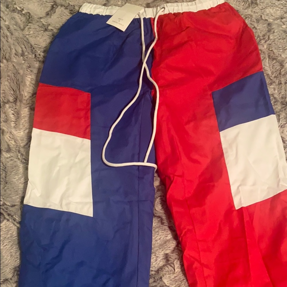 Navy, Red And White Jogger Set